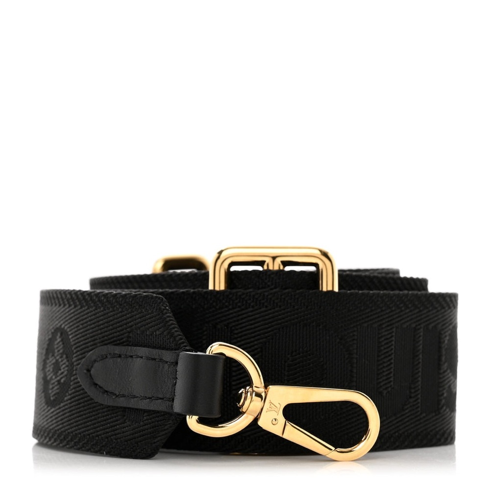Louis Vuitton Nylon Petite Malle Souple Shoulder Strap Black
